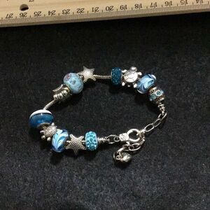 Beautiful, Marano bead and sea critter bracelet